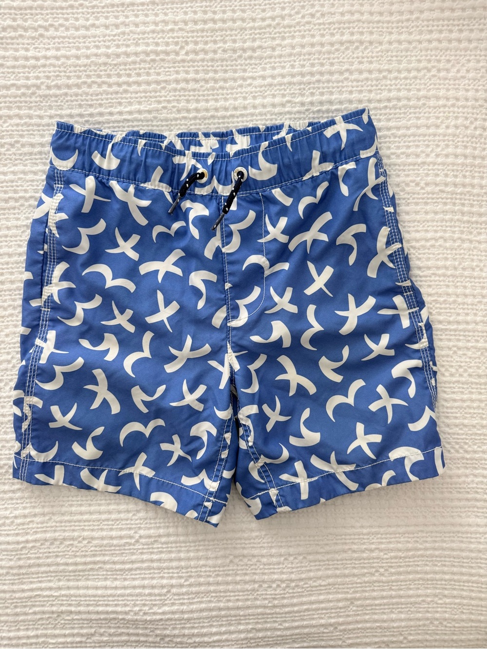 GAP Blue Swim Shorts with White Seagull Print